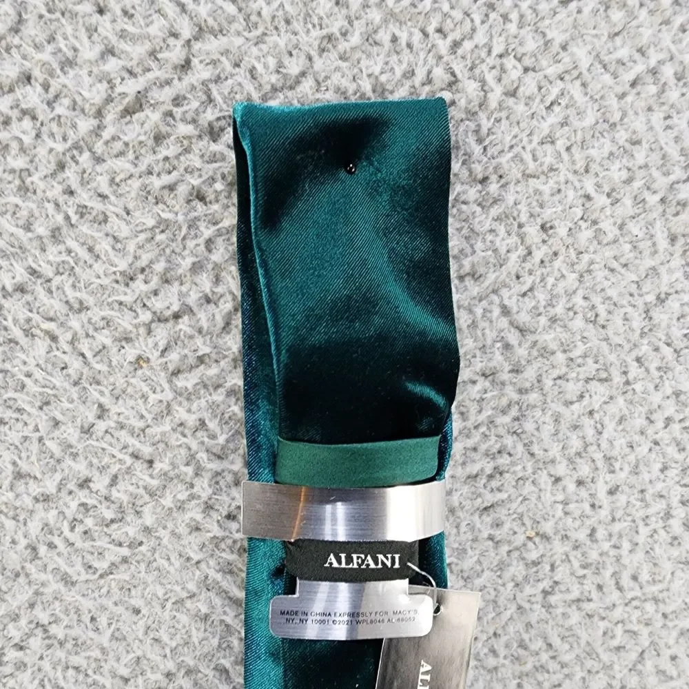 Alfani Cameo Velvet Slim Necktie Men's One Size Hunter~